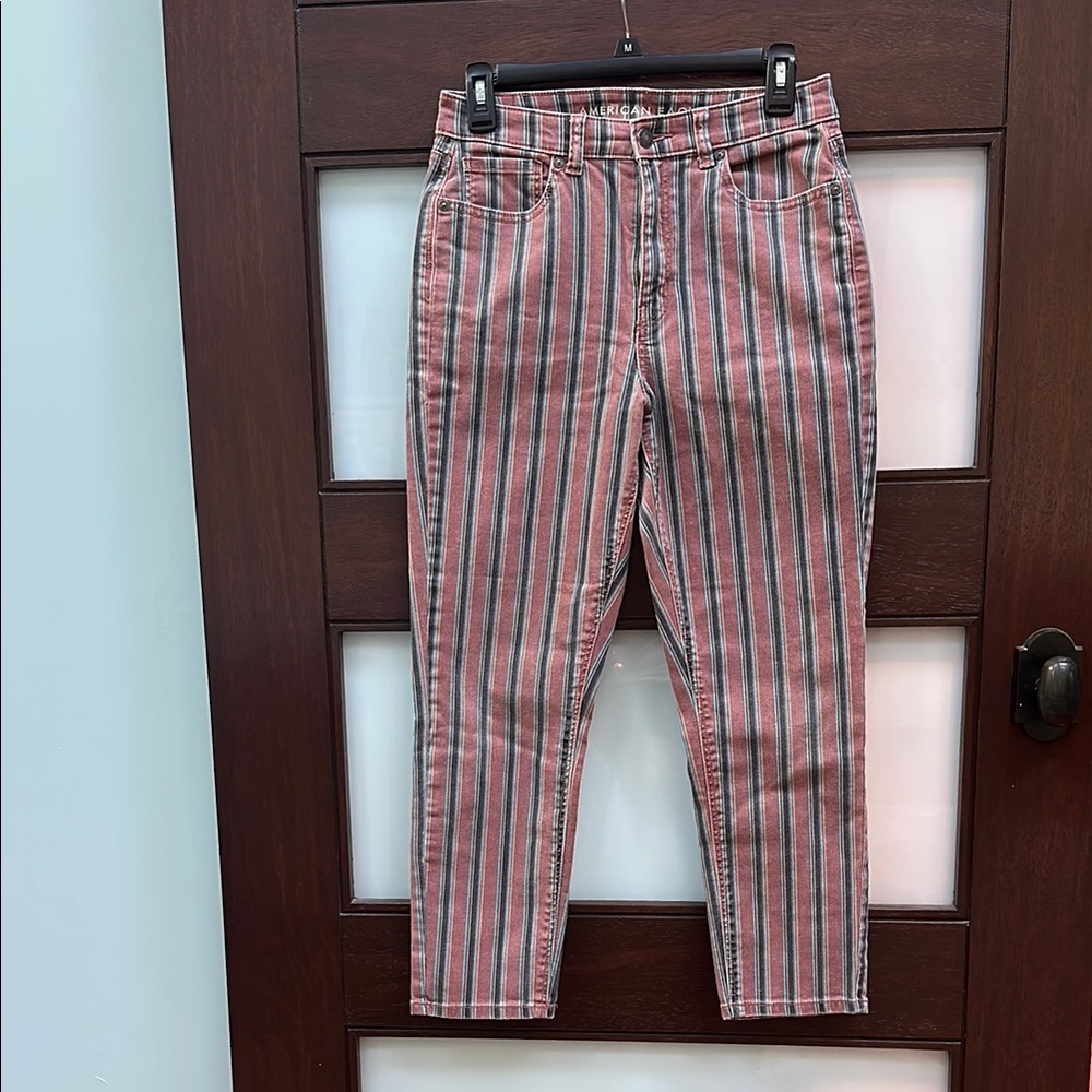 American Eagle Outfitters Striped Mom Jeans